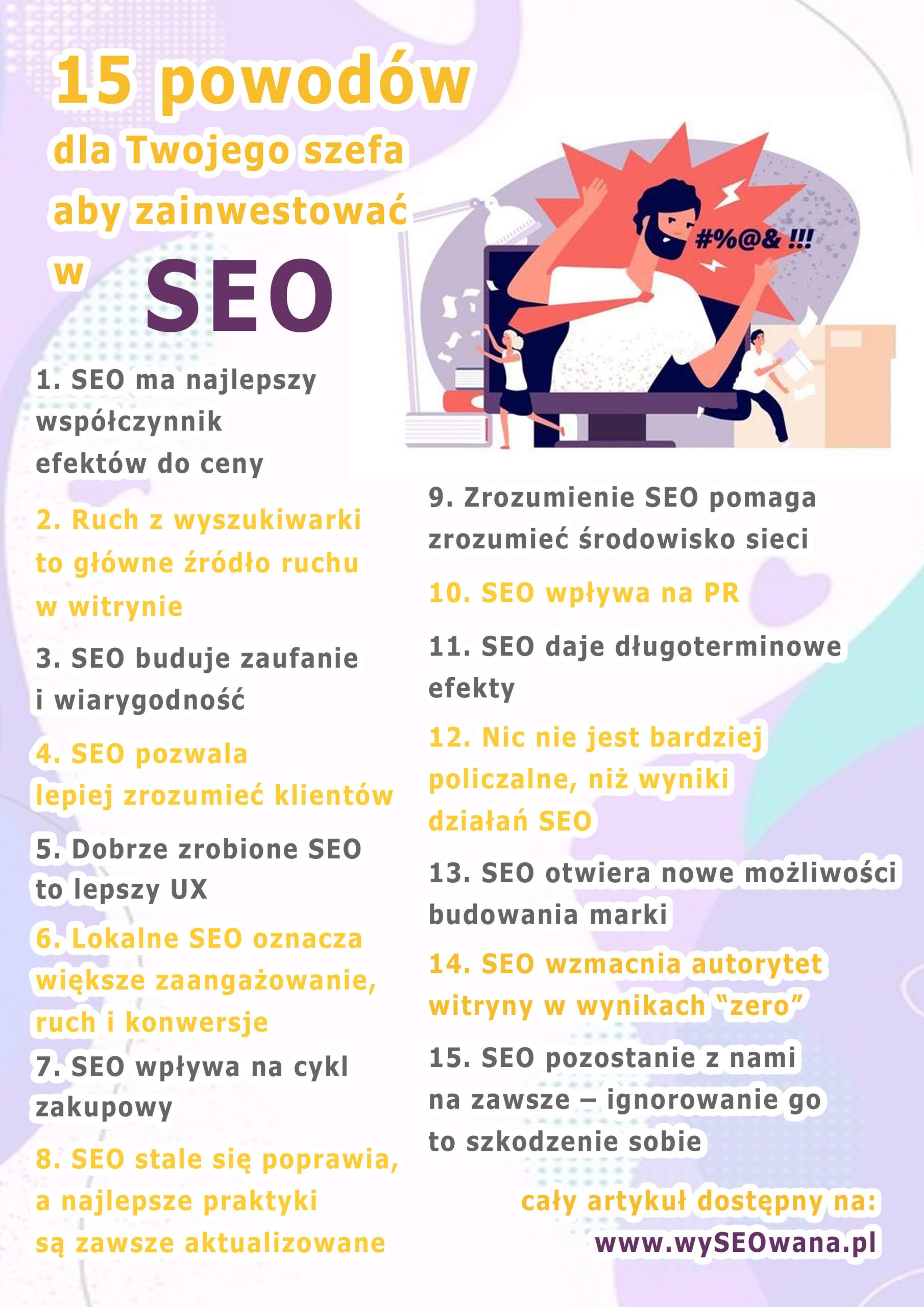 15 powodow szefa infografika
